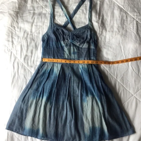 Urban Outfitters Staring at Stars Hazy Blue Pin Up Dress - Picture 15 of 16